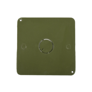 Tapa para Caja Cuadrada de 4 " para instalaciones con tubería PVC Conduit pesado.