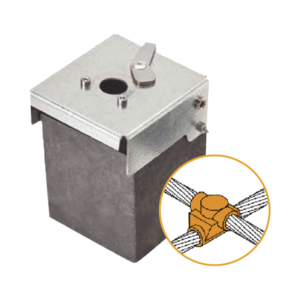 Molde de Grafito Horizontal Uni?n en Cruz / Cable 2/0 AWG (70 mm?) / 50 Soldaduras / Acero Electrogalvanizado / Normativa IEC 62305