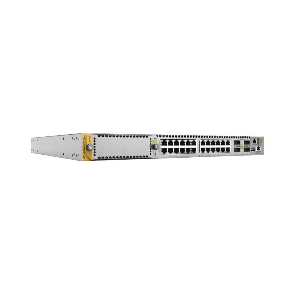 Switch Stackeable Capa 3, 24 puertos 1/2.5/5/10G RJ45, 4 x 40G/100G QSFP+/QSFP28, 1 ranura de expansi??n