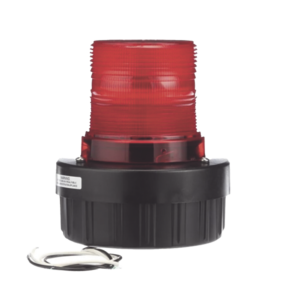 Combinación de intermitente señal audible/visual, Listado por UL y cUL a 24 VCD color Rojo, hasta 95 dB a 1m