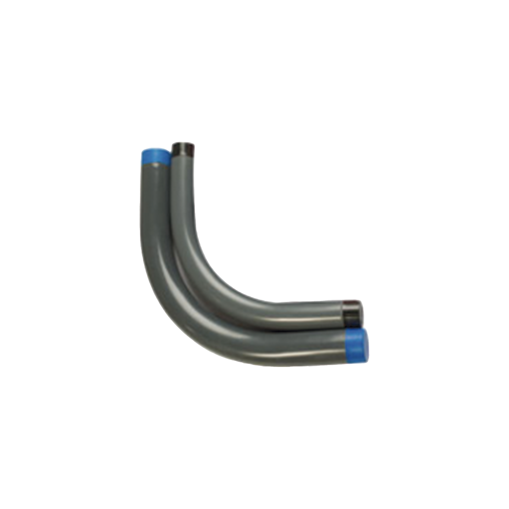 Codo Conduit Rígido de Aluminio de 1/2" (13 mm) / Recubierto de PVC / Interior de Uretano.