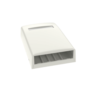 Caja de Montaje en Superficie, Para 4 M?dulos Mini-Com, Color Blanco Mate