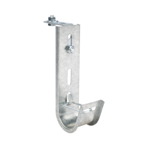 Soporte (Gancho) tipo J-Hook, hasta 10 cables Cat6, ideal para soportar cableado en los espacios de manipulación al aire, Para instalación en interior