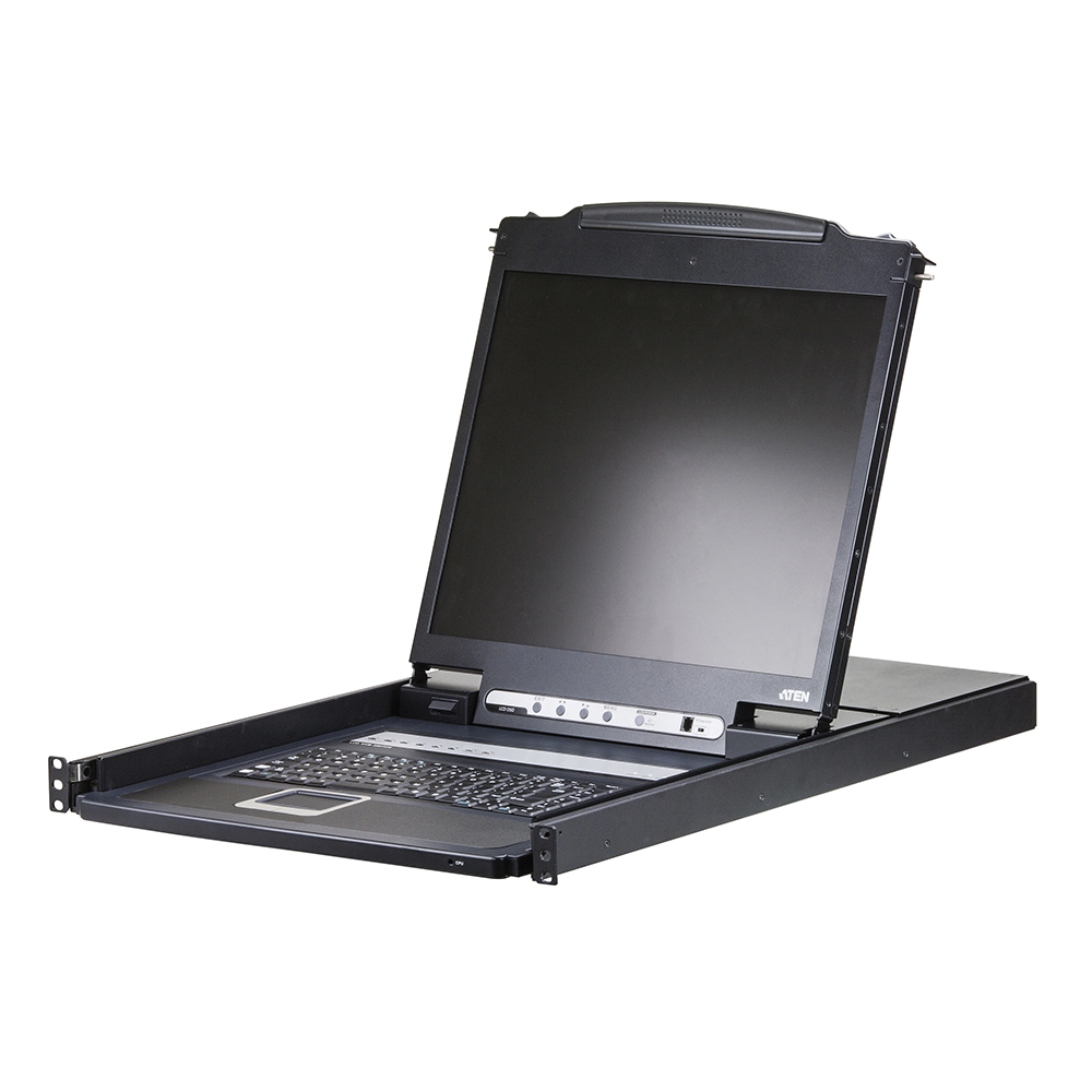 Conmutador KVM | LCD de riel ǧnico | VGA PS/2 | USB de 8 puertos