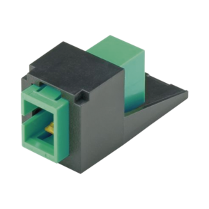 M?dulo Acoplador SC/APC Simplex, para Fibra ?ptica Monomodo OS1/OS2, Tipo Mini-Com, Color Negro
