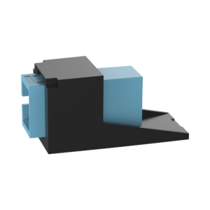 M?dulo Acoplador SC Simplex, para Fibra ?ptica Multimodo OM3/OM4, Tipo Mini-Com, Color Aqua