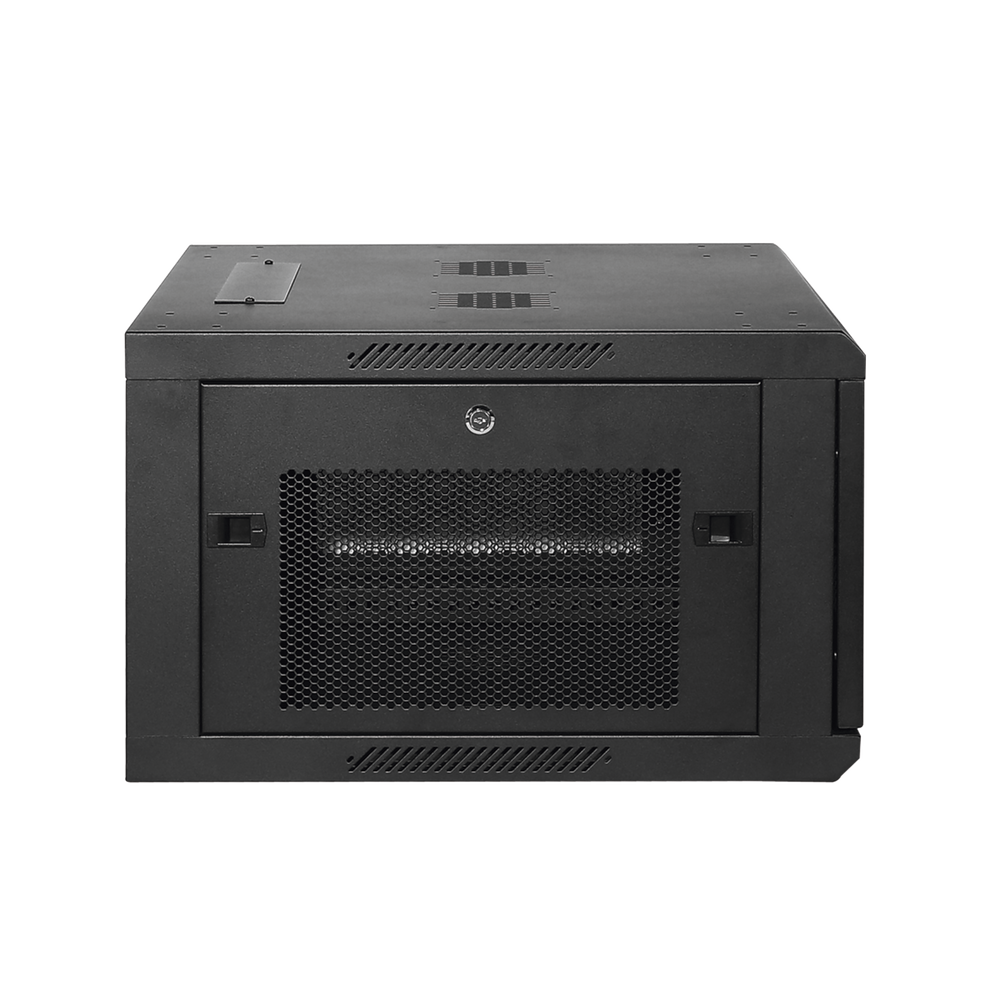 Gabinete Fijo para Montaje en Pared con Puerta Perforada, 6UR (600 x 372 x 600 mm) (An. x Al. x Prof.) - Imagen 2
