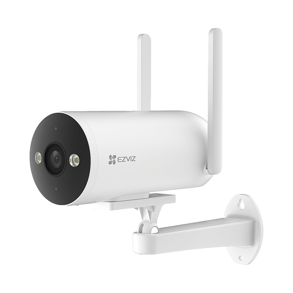 Cǭmara Bala / 4G / Resoluci??n 3 Megapixel (2K) / Visi??n Nocturna en Color / AI Detecci??n de Humanos y Veh??culos / Defensa Activa con Sirena y Luz Estrobosc??pica / IP67