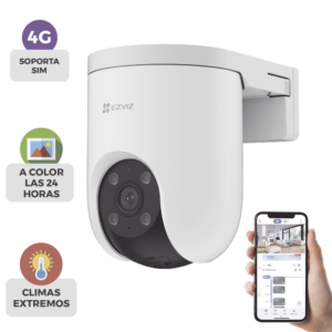 Cǭmara PT / 3 Megapixel / Lente 4 mm / Visi??n Nocturna a Color / 4G Multicarrier / Giro 360?? / Audio de Dos V??as / Preset / Seguimiento inteligente / Detecci??n Humana