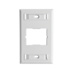 Placa de Pared CT, Para un Acoplador, Color Blanco
