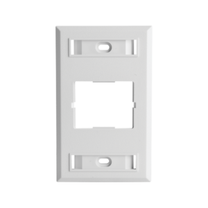 Placa de Pared CT, Para un Acoplador, Color Blanco