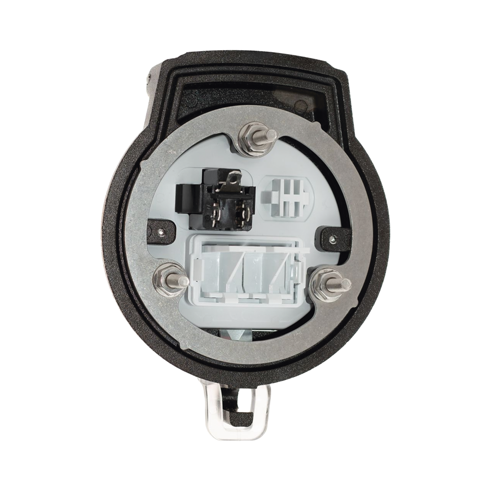 Dispositivo Circular de Puertos de Acceso a Datos, Con Dos Espacios Para Módulos Mini-Com y Un Receptáculo NEMA 5-15R, Protección IP66, de 3" de Diámetro - Imagen 2