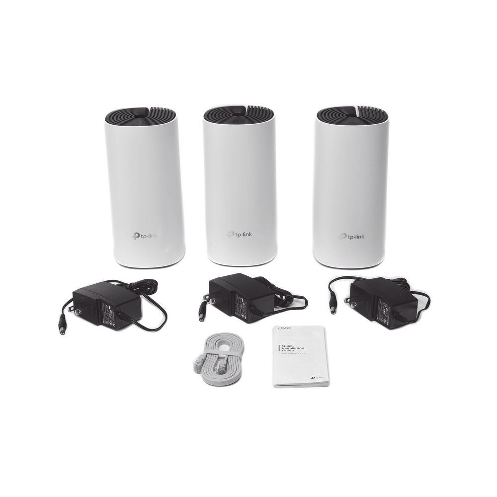 KIT 3 Routers Inalǭmbricos MESH Interior para Hogar / Doble Banda Wi-Fi 5 AC1200 Mbps / 2 Puerto Gigabit WAN/LAN / 2 Antenas Internas / Administraci??n Mediante la App Deco (iOS, Android) - Imagen 9