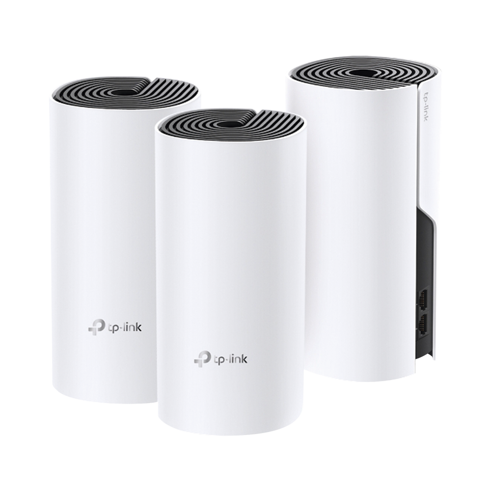 KIT 3 Routers Inalǭmbricos MESH Interior para Hogar / Doble Banda Wi-Fi 5 AC1200 Mbps / 2 Puerto Gigabit WAN/LAN / 2 Antenas Internas / Administraci??n Mediante la App Deco (iOS, Android)