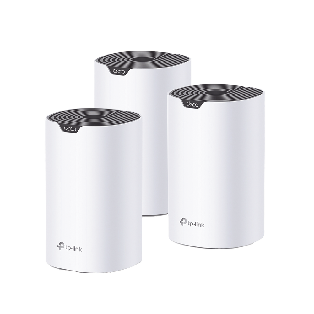 Kit 3 Routers Inalǭmbricos MESH Interior para Hogar / Doble Banda Wi-Fi 5 AC1900 Mbps / 3 Puerto Gigabit WAN/LAN / 3 Antenas Internas / Administraci??n Mediante la App Deco (iOS, Android)