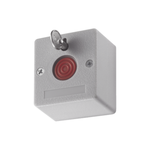 Botón de Pánico Cableado / Compatible con Cualquier Panel de Alarma / LLave de Seguridad / NA/NC / Material Retardante al Fuego (ABS)