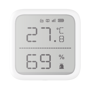 (AX PRO) Detector de Temperatura y Detector de Humedad Inalámbrico / 2.7" de Tamaño / Uso en Interior / Rango de Detección desde -35°C hasta 99°C