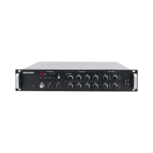 Amplificador de Red |  4 Zonas de 250W | 100V/70v | Calendarización de eventos | Biblioteca de Materiales de Audio | Entrada de Alarma | Hik-Connect /Hikcentral profesional
