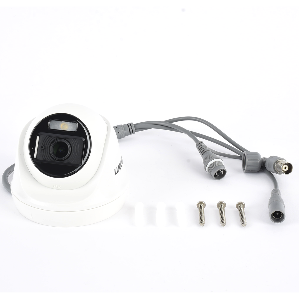 Turret TURBOHD 2 Megap??xel (1080p) / Imagen a color 24/7 / Lente 2.8 mm / Policarbonato / Luz Blanca 20 mts / Interior / Microfono Integrado / TVI-AHD-CVI-CVBS / dWDR - Imagen 2