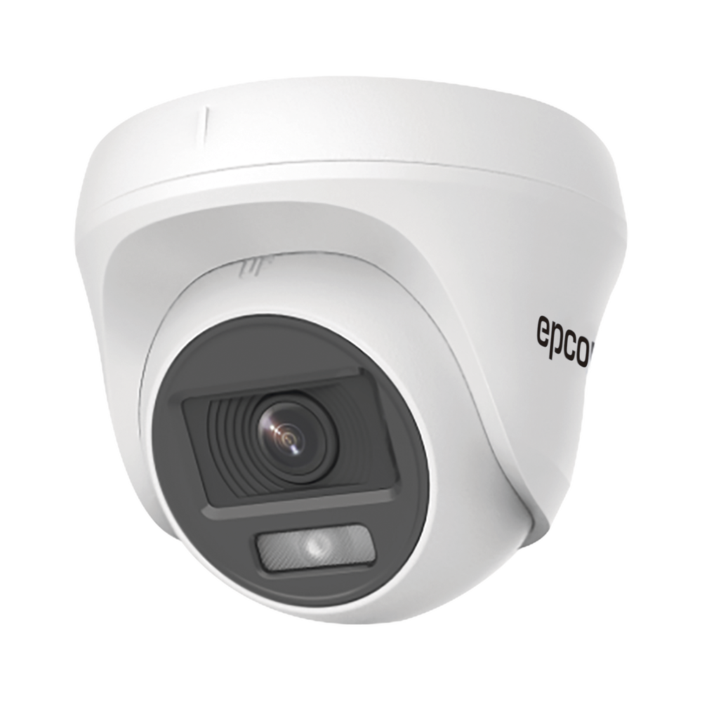 Turret TURBOHD 2 Megap??xel (1080p) / Imagen a color 24/7 / Lente 2.8 mm / Policarbonato / Luz Blanca 20 mts / Interior / Microfono Integrado / TVI-AHD-CVI-CVBS / dWDR