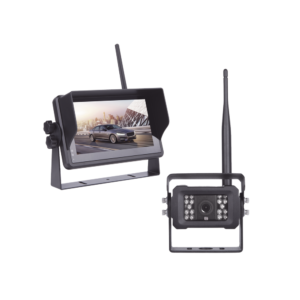 Sistema Profesional Inalǭmbrico de Cǭmara de Reversa Infrarroja y Monitor Touch de 7" para Veh??culos de Trabajo y Montacargas