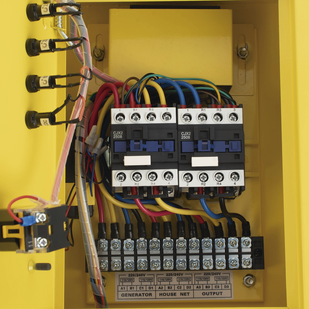 Generador a Gasolina / Planta de Emergencia con Encendido Automǭtico, 6.5KW, 220Vac 2 Fases, Jaula con Ruedas para Fǭcil Traslado - Imagen 3