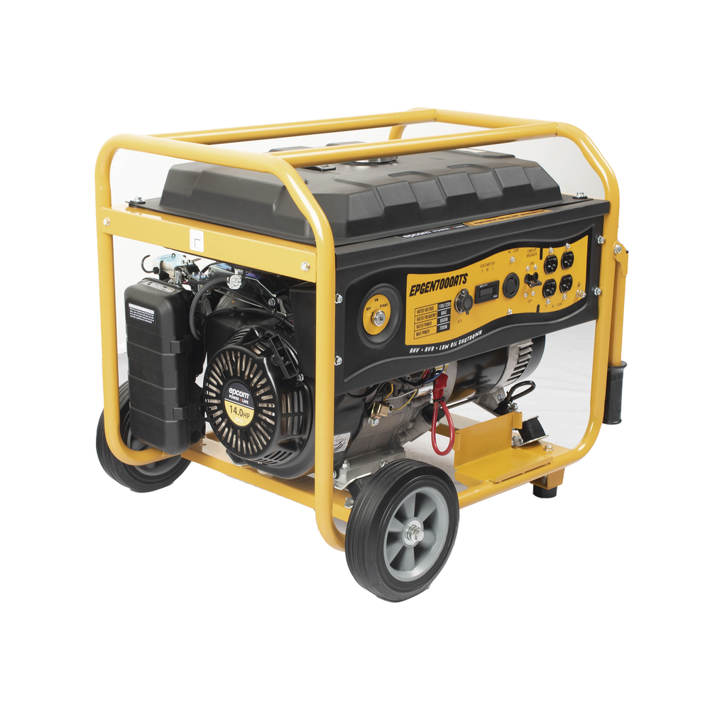 Generador a Gasolina / Planta de Emergencia con Encendido Automǭtico, 6.5KW, 220Vac 2 Fases, Jaula con Ruedas para Fǭcil Traslado - Imagen 4
