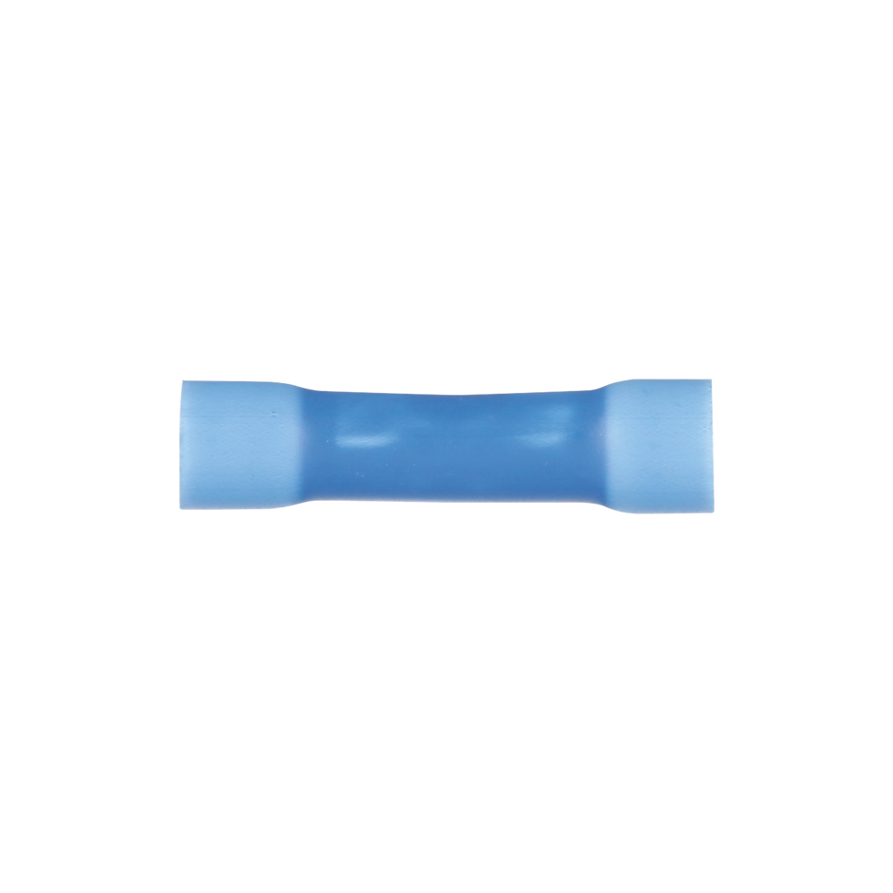 Conector de Empalme a Tope, Para Cables de 16 a 14 AWG, De Vinilo Aislado, Color Azul, Paquete de 50 Piezas