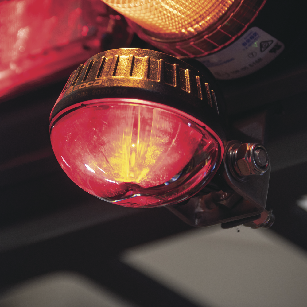 Luz LED límite de arco color rojo, para zonas de trabajo en montacargas y vehiculos - Imagen 5