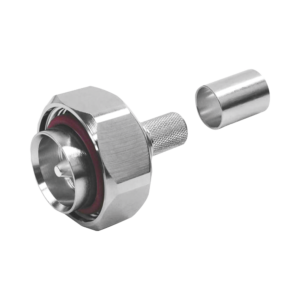 Conector DIN 7-16 Macho Plegable con Pin Cautivo para cables Tipo RG-8/U