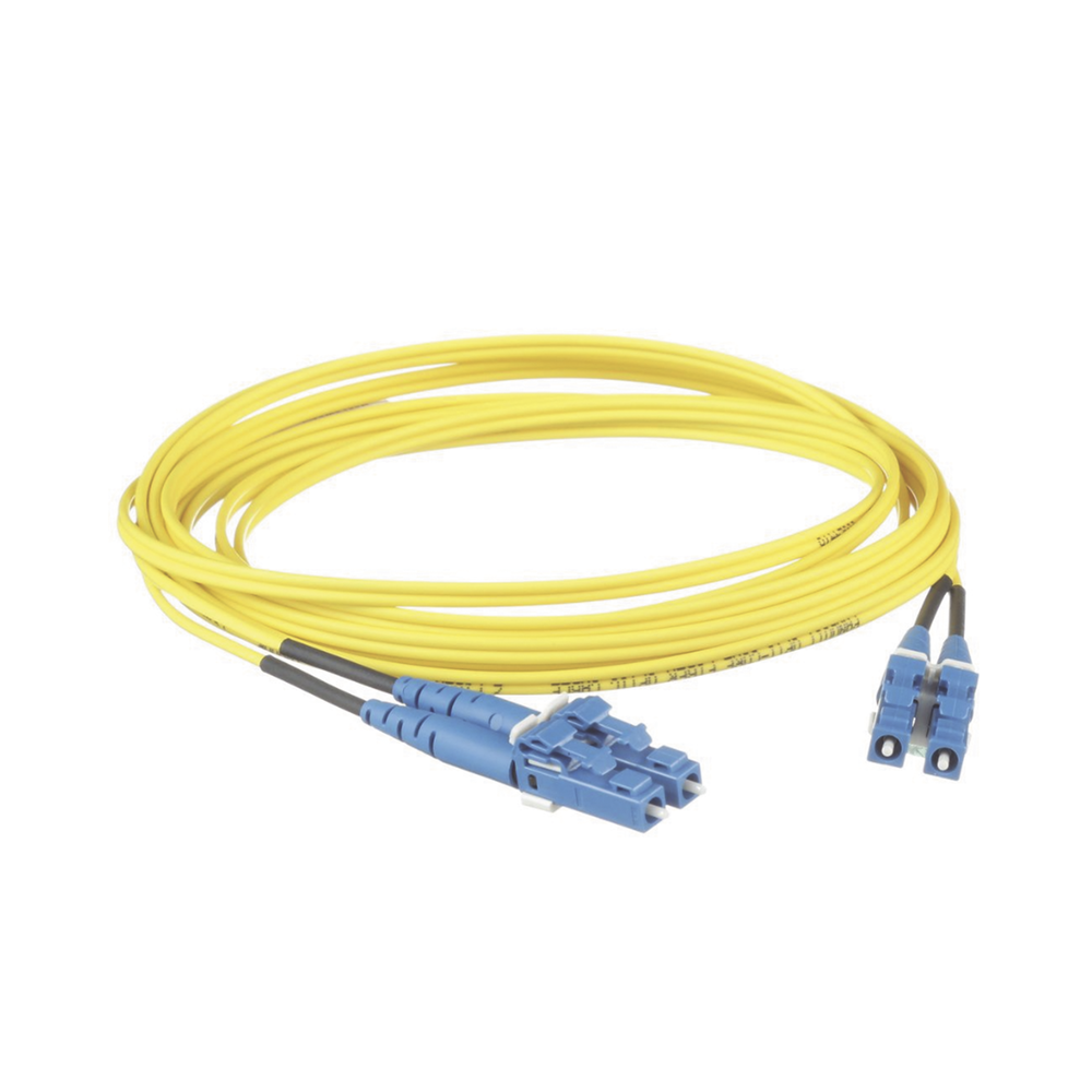 Jumper de Fibra Optica Monomodo 9/125 OS2, LC-LC Duplex, LSZH, Color Amarillo, 3 Metros (9.84 Pies) - Imagen 3