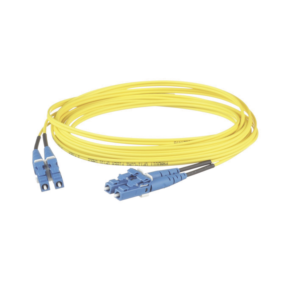 Jumper de Fibra Optica Monomodo 9/125 OS2, LC-LC Duplex, LSZH, Color Amarillo, 3 Metros (9.84 Pies) - Imagen 2