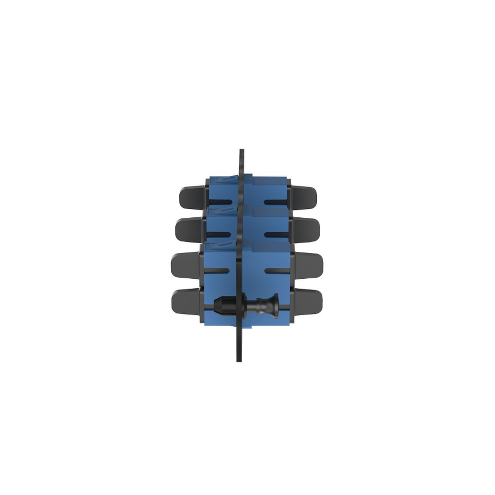 Placa Acopladora de Fibra Optica FAP, Con 3 Conectores SC Duplex (6 Fibras), Para Fibra Monomodo OS1/OS2, Color Azul - Imagen 4