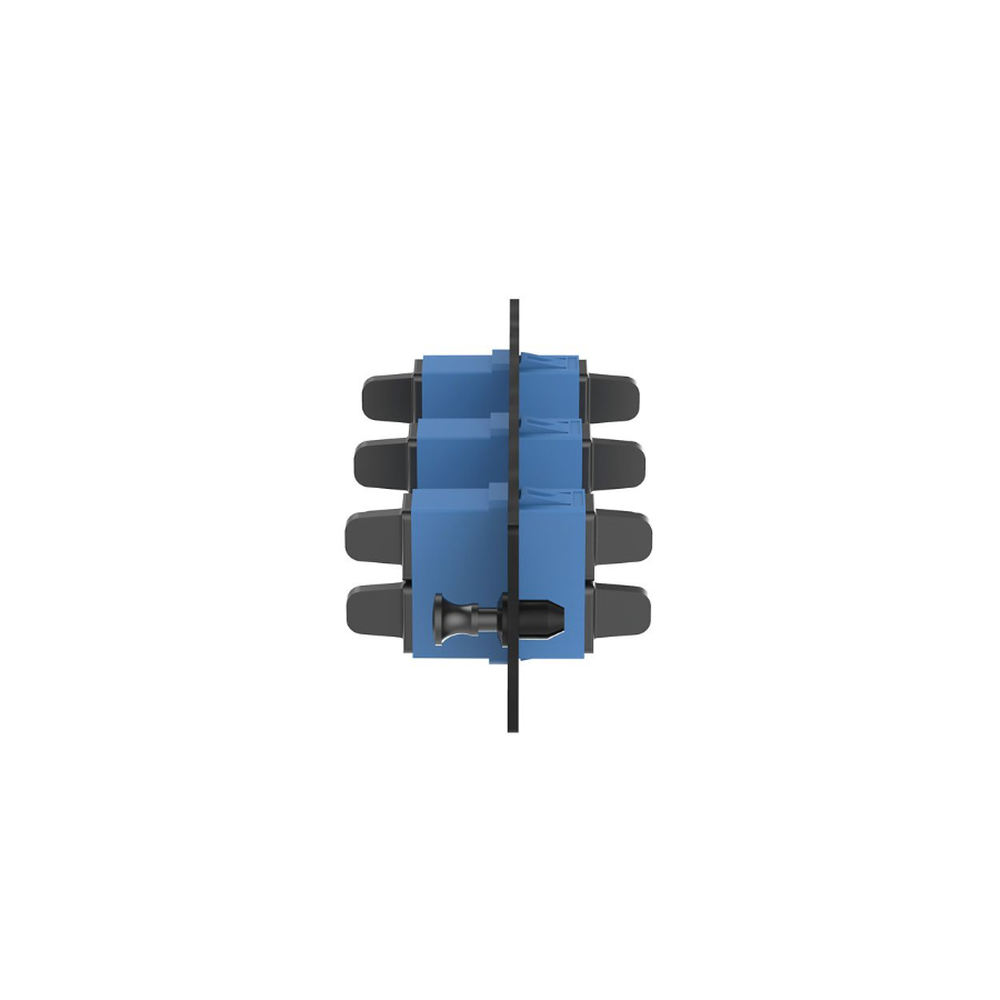 Placa Acopladora de Fibra Optica FAP, Con 3 Conectores SC Duplex (6 Fibras), Para Fibra Monomodo OS1/OS2, Color Azul - Imagen 3