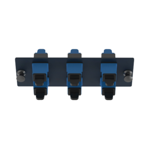 Placa Acopladora de Fibra ?ptica FAP, Con 6 Conectores SC Simplex (6 Fibras), Para Fibra Monomodo OS1/OS2, Color Azul