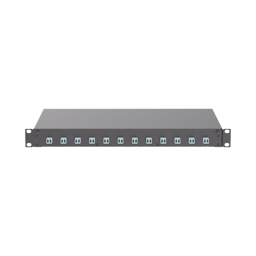 Distribuidor de Fibra ?ptica, Con 12 Conectores LC Duplex (24 Fibras), Para Fibra Multimodo OM3/OM4, 1 UR