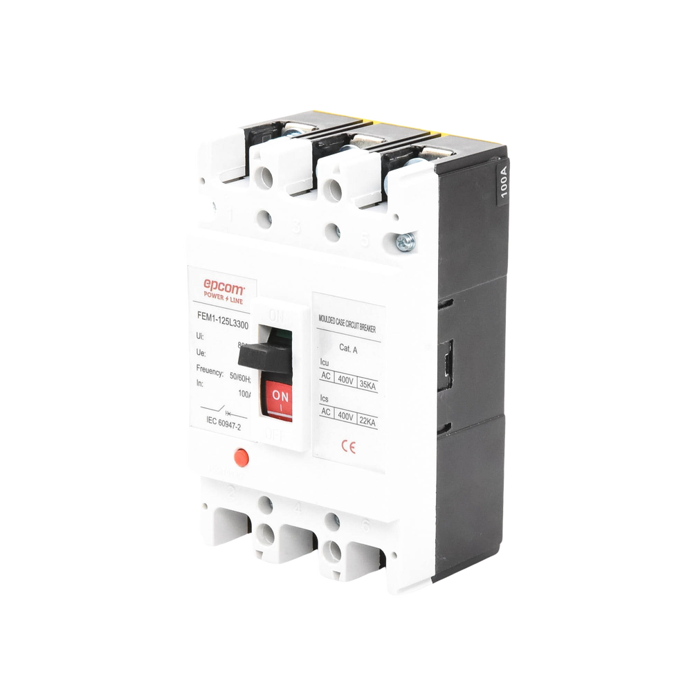 Protección Térmica/ Interruptor 3P, 100A, Corriente Alterna 690 V CA Trifásica. - Imagen 2