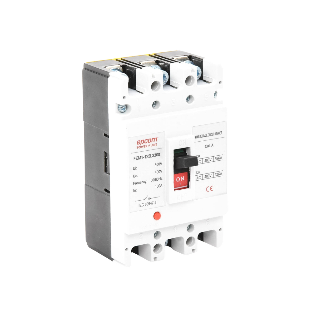 Protección Térmica/ Interruptor 3P, 100A, Corriente Alterna 690 V CA Trifásica. - Imagen 4