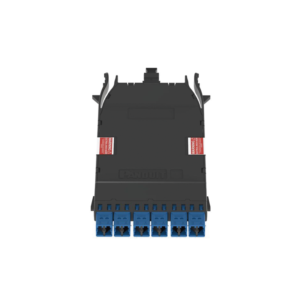 Cassette HD Flex Para 12 Fibras Monomodo OS2, de MPO a 6 Conectores LC Duplex, Color Azul - Imagen 2