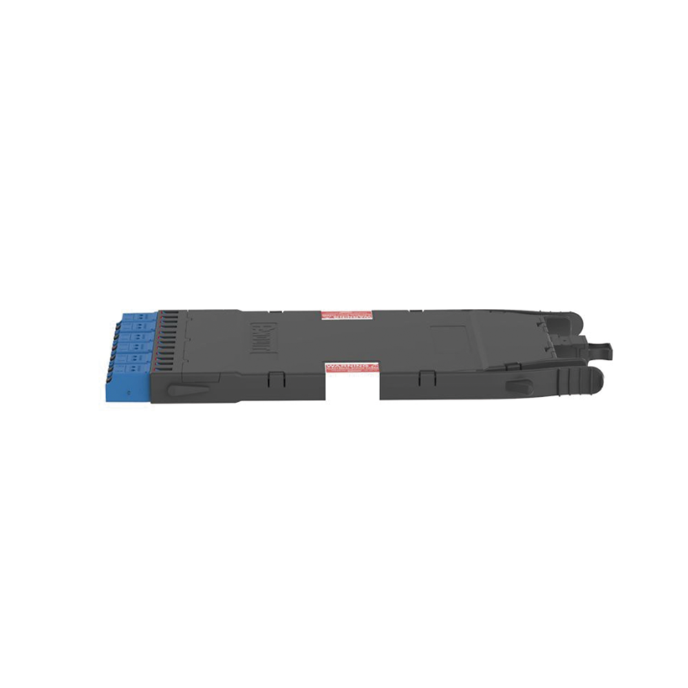 Cassette HD Flex Para 12 Fibras Monomodo OS2, de MPO a 6 Conectores LC Duplex, Color Azul - Imagen 3
