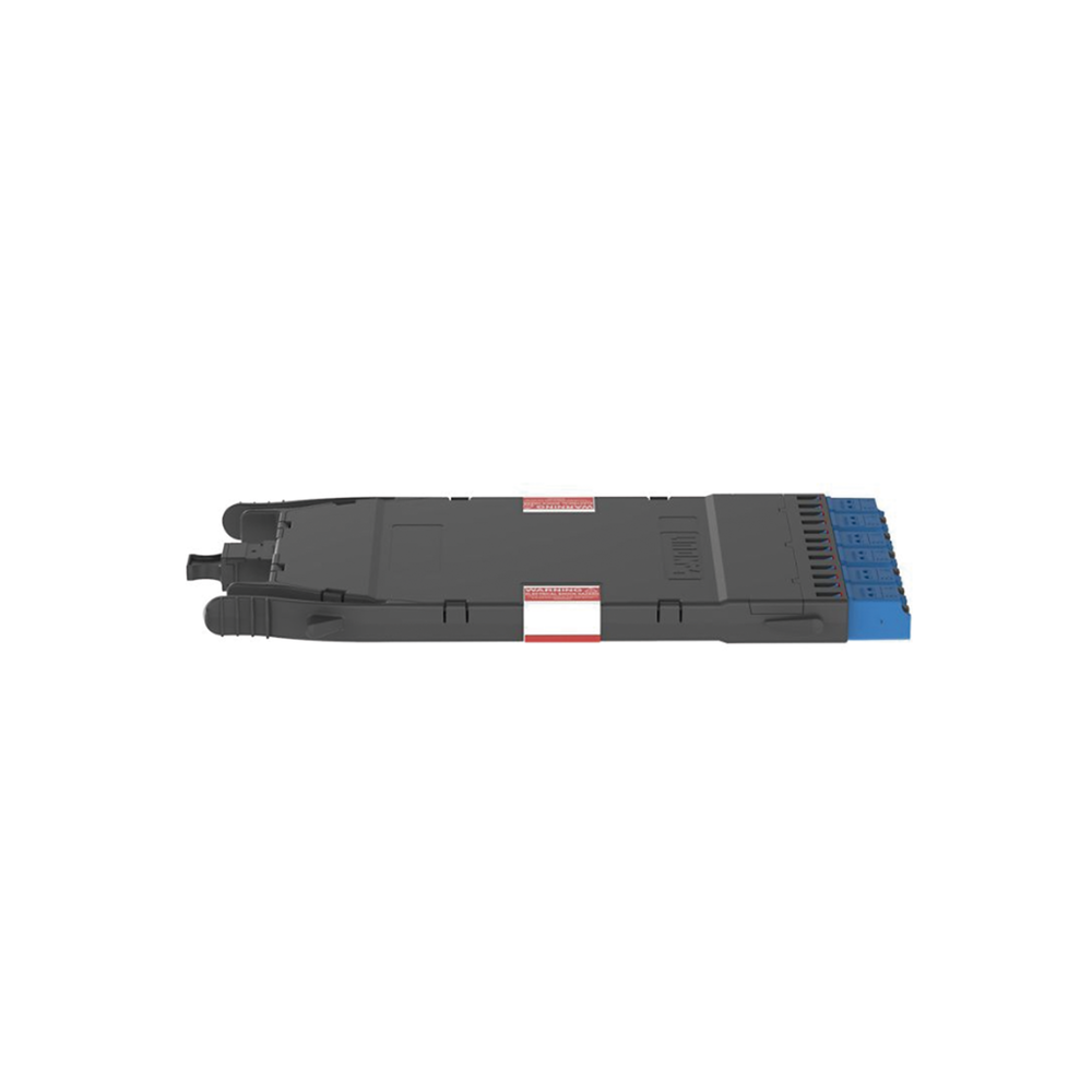 Cassette HD Flex Para 12 Fibras Monomodo OS2, de MPO a 6 Conectores LC Duplex, Color Azul - Imagen 4