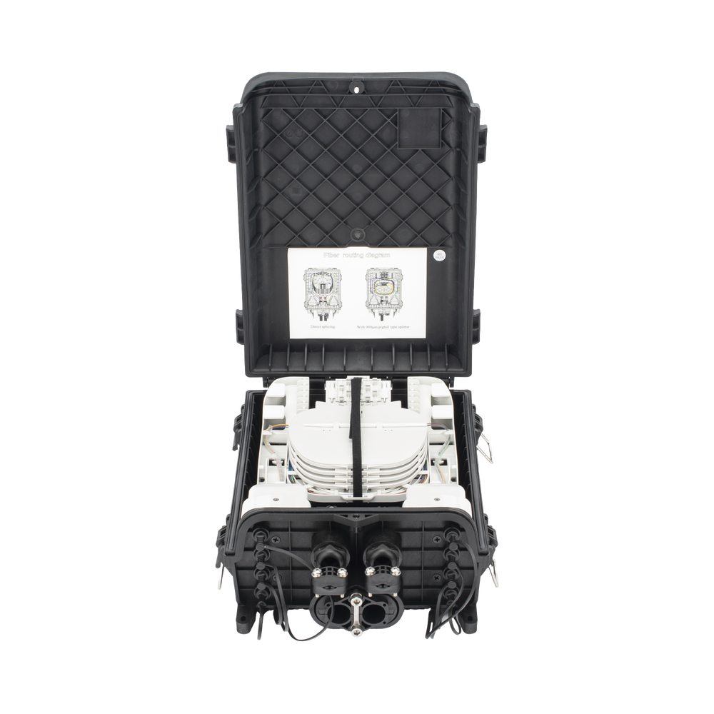 HUB Box Preconectorizada EASYCONN?? de FiberHome para Exterior, IP68, Hasta 96 Empalmes, Incluye 2 Splitters 1*4 - Imagen 7