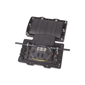 Caja de Distribuci?n de Fibra ?ptica Horizontal, hasta 48 Empalmes, Exterior IP68