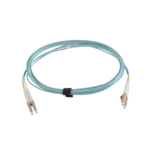 Jumper de Fibra ?ptica Multimodo 50/125 XGLO OM3, LC-LC Duplex, OFNR, Color Aqua, 5 Metros (16.40 Pies)
