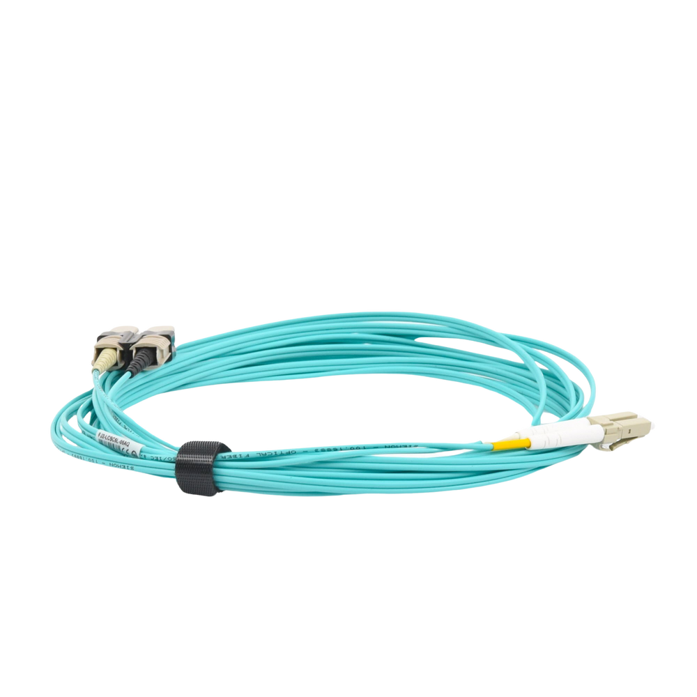Jumper de Fibra ?ptica Multimodo 50/125 XGLO OM3, LC-SC Duplex, OFNR, Color Aqua, 5 Metros (16.40 Pies) - Imagen 5