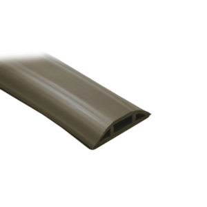 Canaleta flexible color cafe de PVC auto extinguible tramo de 2.5m