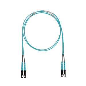 Jumper de Fibra Optica Multimodo 50/125 OM3, SC-SC Duplex, LSZH (Cero Hal?genos), Color Aqua, 2 Metros (6.56 Pies)