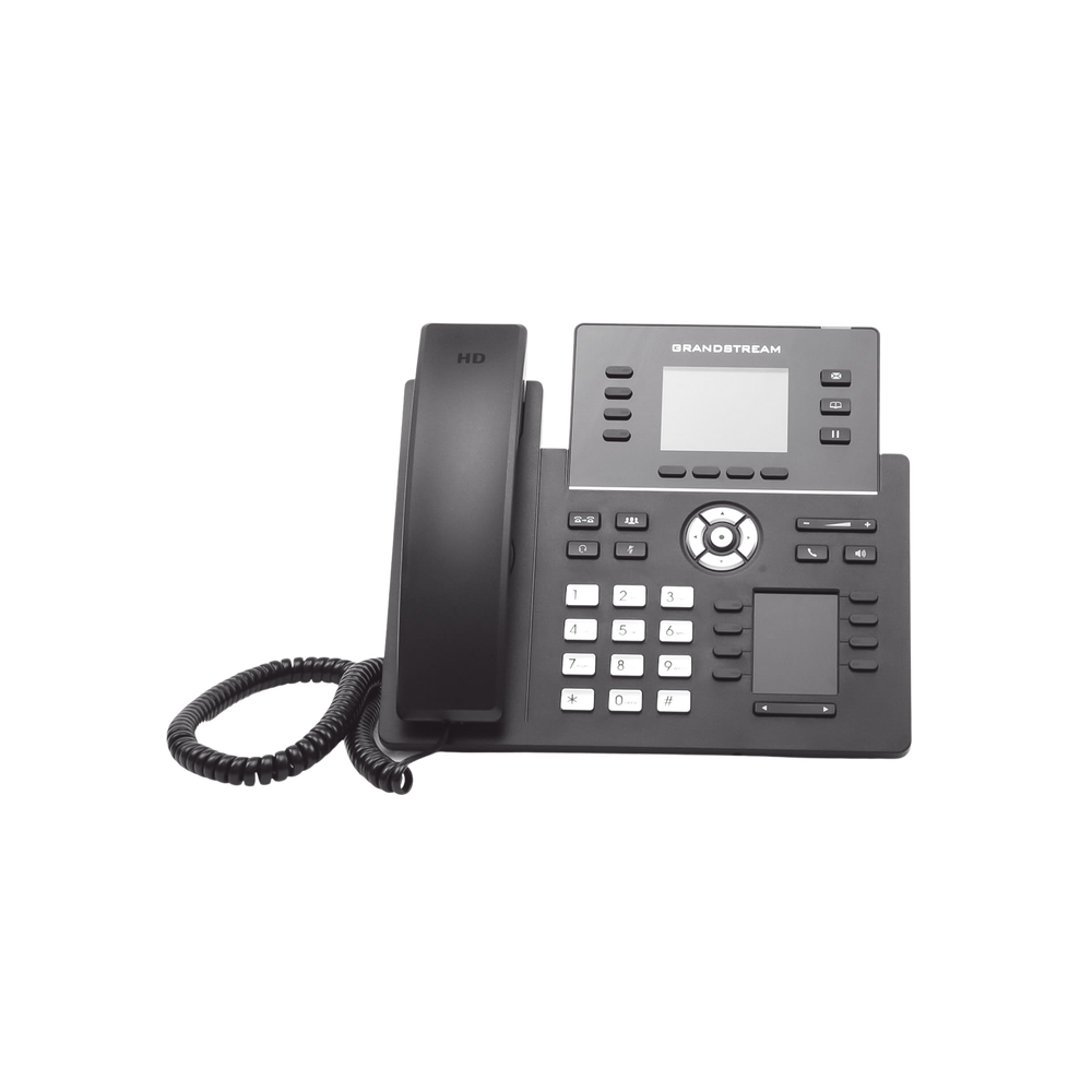 TelǸfono IP Wi-Fi, Grado Operador, 4 l??neas SIP con 4 cuentas, pantalla a color 2.8", puertos Gigabit, Bluetooth, PoE, codec Opus, IPV4/IPV6 con gesti??n en la nube GDMS