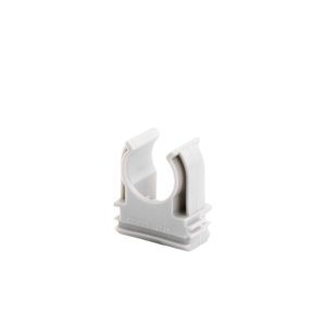 Soporte de presión (Abrazadera), PVC Auto-extinguible, abierto para tubería de 16 mm
