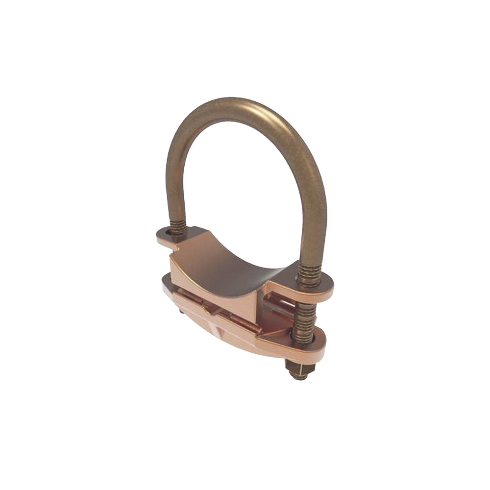 Conector Mecánico para Cable Calibre 4 a 2/0 AWG / Paralelo o 90° Grados a Tubo de 1 1/4" o Varilla de 1 3/8" - 1 1/2". - Imagen 2
